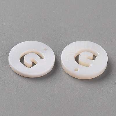 Natural Freshwater Shell Pendants SHEL-Q311-008G-1