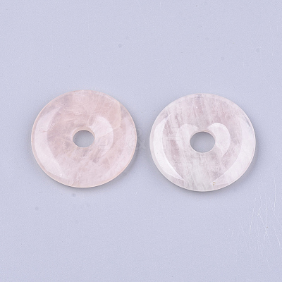 Natural Rose Quartz Pendants G-S349-22E-01-1