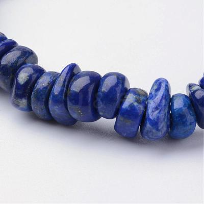 Natural Lapis Lazuli Beaded Stretch Bracelets BJEW-JB02683-03-1