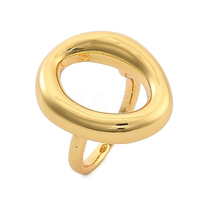 Brass Open Cuff Rings for Women RJEW-F171-01G-02-1