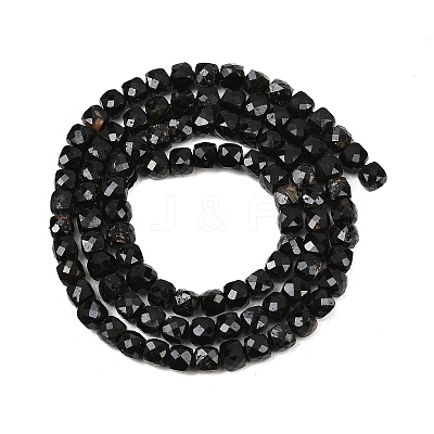 Natural Black Tourmaline Beads Strands G-P612-B01-01-1