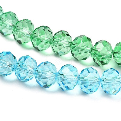 Transparent Painted Glass Beads Strands DGLA-A034-T8mm-A17-1