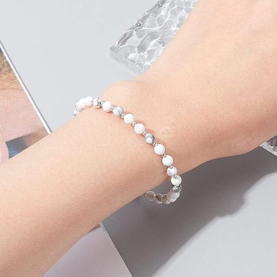 4 Strands Natural Howlite Beads Strands TURQ-OC0001-02B-1