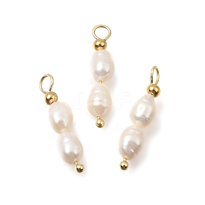 Natural Freshwater Pearl Beaded Pendants PA-CBAF2FA-02G-02-1