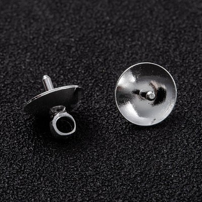 Brass Cup Pearl Peg Bails Pin Pendants KK-H759-29D-S-1