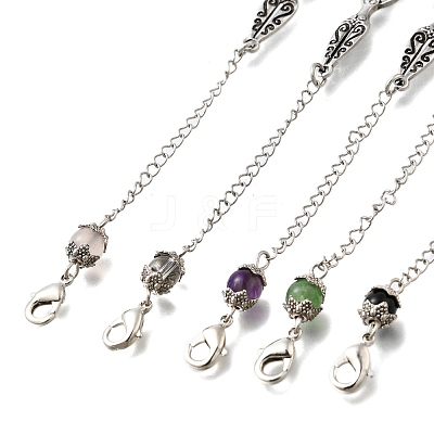 Natural Gemstone Dowsing Pendulums G-M447-03ASP-1