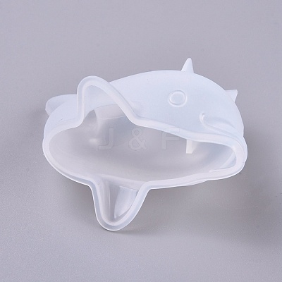 3D Dolphin Silicone Molds X-DIY-K017-12-1