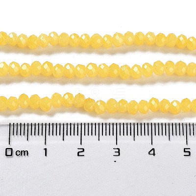 Baking Paint Imitation Jade Glass Bead Strands DGLA-A034-J4MM-A24-1