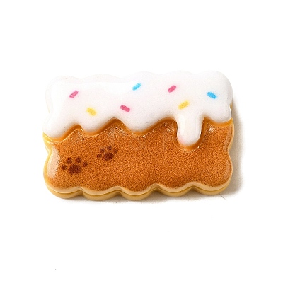 Paw Print Theme Opaque Resin Cabochon CRES-I040-02F-1