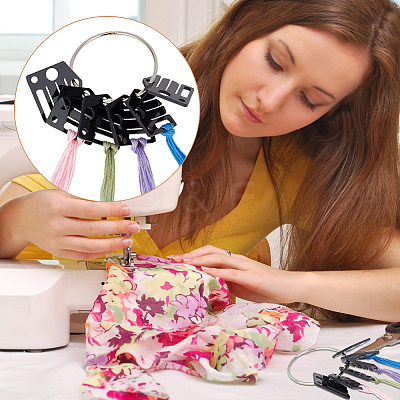 50Pcs House Shape Acrylic Bobbins OACR-OC0001-25A-1
