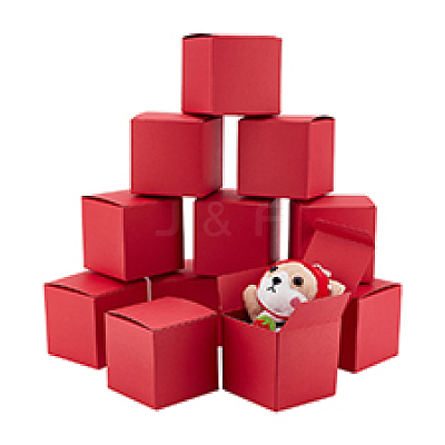 10Pcs Kraft Paper Cardboard Jewelry Gift Boxes CON-WH0001-25B-1