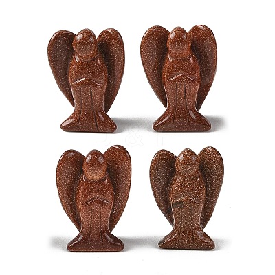 Synthetic Goldstone Carved Angle Figurines GG-CBA9C2C-A10-1