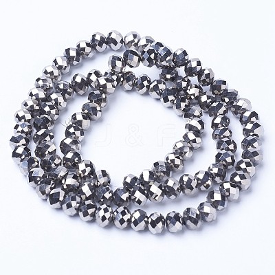 Electroplate Transparent Glass Beads Strands EGLA-A034-T2mm-UA03-1