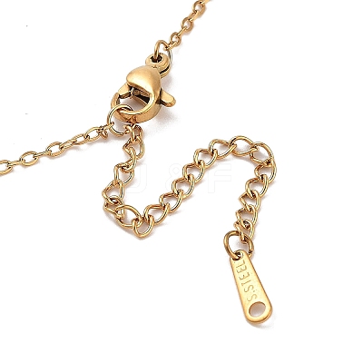 PVD Vacuum Plating 201 Stainless Steel Necklaces NJEW-R267-01V-G-1