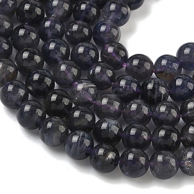 Natural Iolite Beads Strands G-E576-05C-1