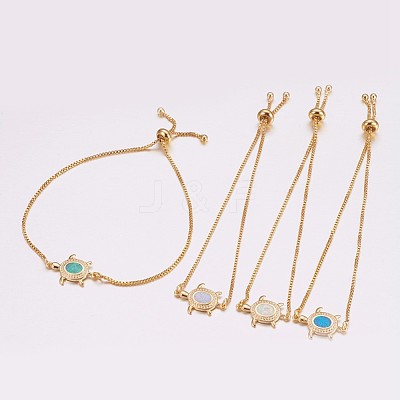 Adjustable Brass Bolo Bracelets BJEW-K204-03-G-1