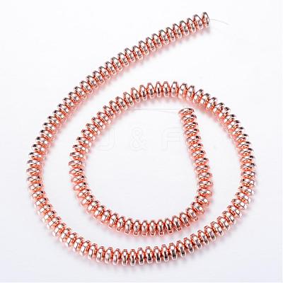 Electroplate Non-magnetic Synthetic Hematite Bead Strands G-Q465-19RG-1
