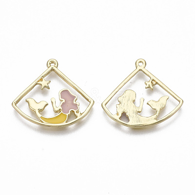 Alloy Enamel Pendants ENAM-S122-012-NR-1