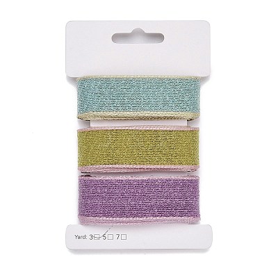 9 Yards 3 Styles Polyester Ribbon SRIB-A014-K01-1