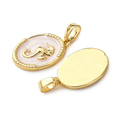 Brass Enamel Pendants KK-F911-01A-G01-1