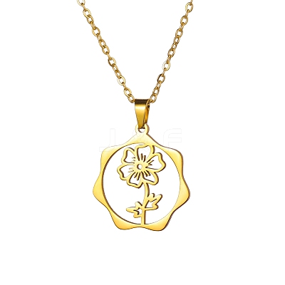 304 Stainless Steel Pendant Necklace PW-WG26640-05-1