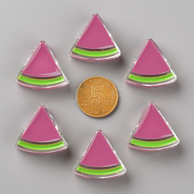 Transparent Enamel Acrylic Beads TACR-S155-001I-1