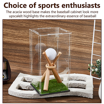 Natural Wood Baseball Bat Home Display Decorations DIY-DC0003-77-1