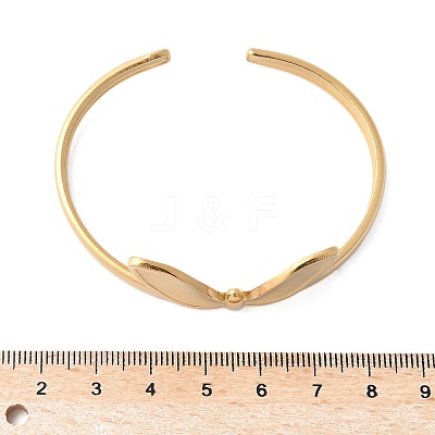 304 Stainless Steel Cuff Bangles for Women BJEW-U032-06G-1