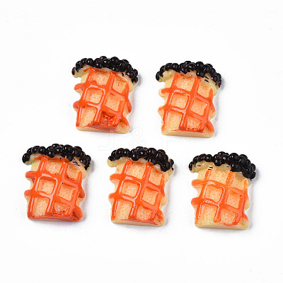 Opaque Epoxy Resin Cabochons CRES-S358-42-1
