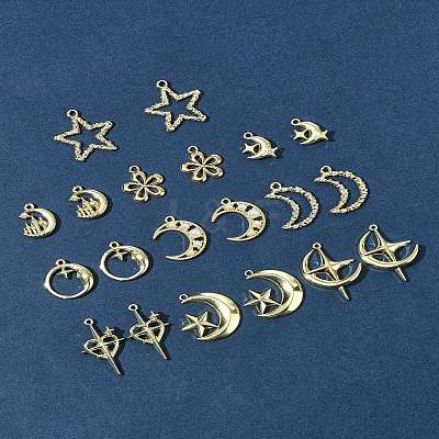 20Pcs 10 Styles Alloy Pendants FIND-FS0003-07-1