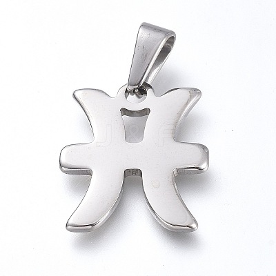 Non-Tarnish 304 Stainless Steel Pendants LS-STAS-L210-06B-P-01-1