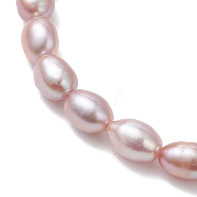 2Pcs 2 Styles Natural Cultured Freshwater Pearl Beads Stretch Bracelets for Women BJEW-JB13210-1