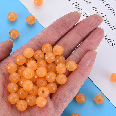 Transparent Acrylic Beads TACR-S153-42E-02-1