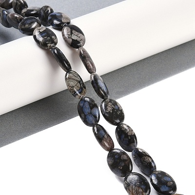 Natural Glaucophane Beads Strands G-C141-D01-03-1