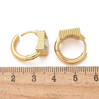 304 Stainless Steel Hoop Earrings EJEW-S253-02E-G-1