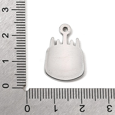 Birthday 304 Stainless Steel Pendants SA-CBA9B1E-09P-1