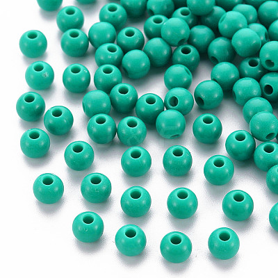 Opaque Acrylic Beads X-MACR-S370-C6mm-S036-1