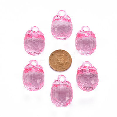 Autumn Theme Transparent Acrylic Pendants TACR-T024-04B-903-1