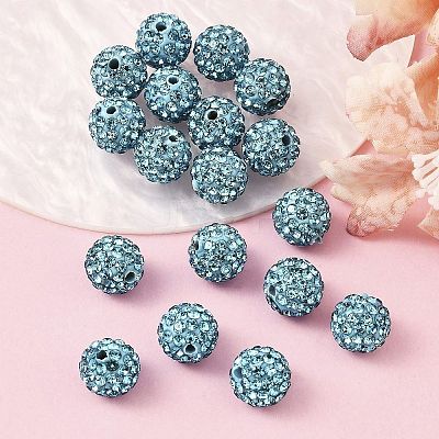 Pave Disco Ball Beads RB-Q195-10mm-202-1