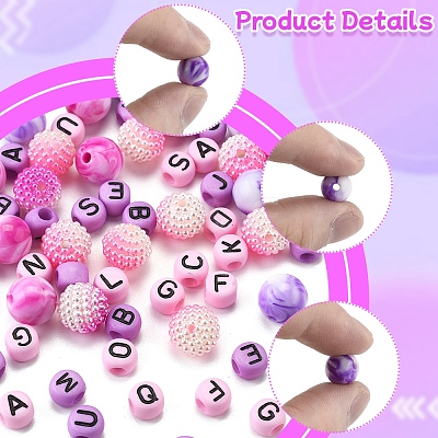 244Pcs Imitation Acrylic Beads Kits OACR-FS0004-07B-1