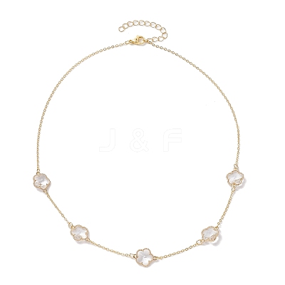Brass Cable Chains Necklace NJEW-JN04699-1