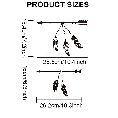 1 Set PET Hollow Out Drawing Painting Stencils DIY-MA0004-45A-03-1