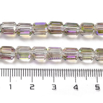 Electroplate Glass Beads Strands EGLA-D030-19P-1