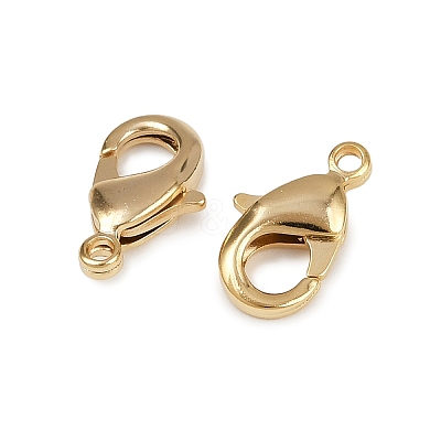 Brass Lobster Claw Clasps KK-902-G01-1
