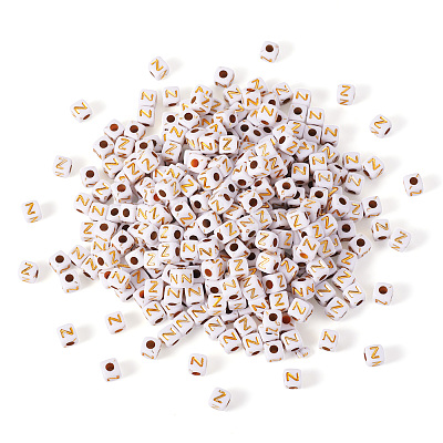 Opaque Acrylic Beads MACR-TAG0001-07Z-1