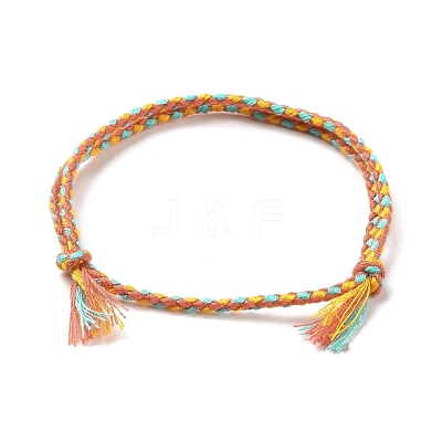 Polyester Braided Adjustable Cord Bracelet BJEW-A099-03-1