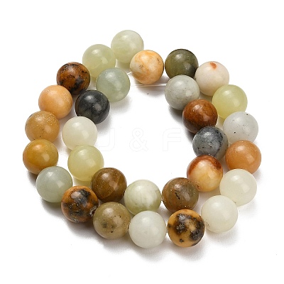 Natural Butter Jade Beads Strands G-C289-B03-12mm-1