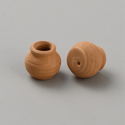 Mini Polymer Clay Flowerpot AJEW-WH20007-29-1