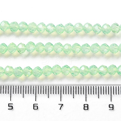Baking Paint Transparent Glass Beads Strands LS-DGLA-A034-J4MM-D02-1