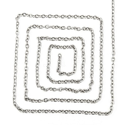 Tarnish Resistant 304 Stainless Steel Cable Chains CHS-S006-JA607-2-1